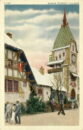 Black forest village clock tower