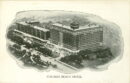 Chicago beach hotel b&w ext aerial