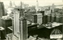 Downtown chicago from air bw