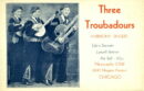 Three troubadors singers