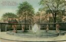 Wicker park fountain & arbor